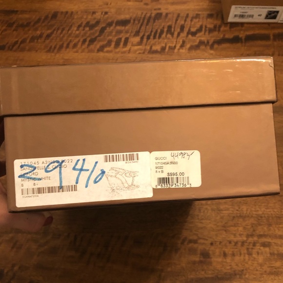 Gucci ivory leather heeled wedges - Picture 2 of 7